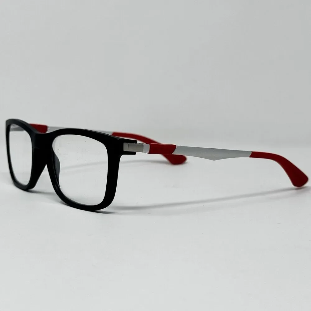 Ray-Ban RB1549 3652 Matte Black Red Eyeglass Frames 48-16-125 Authentic (B)